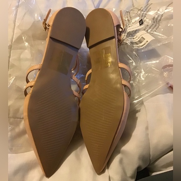 Pink blush strappy flats NWOT size 7 - Picture 6 of 7